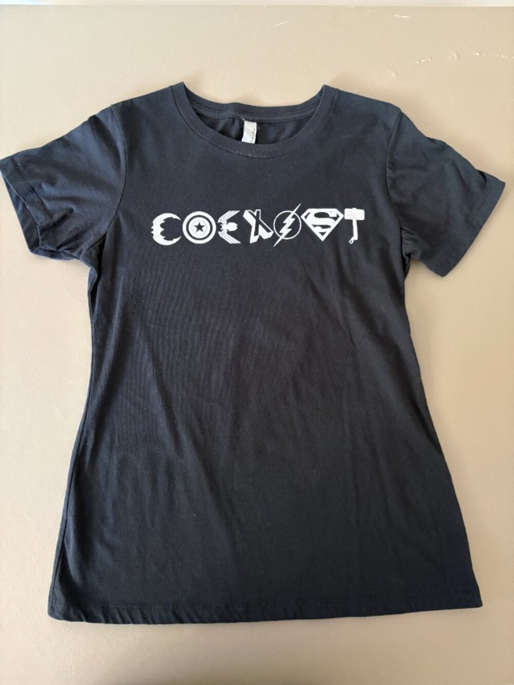 DC and Marvel Comics Coexist Baby Doll Tee | L